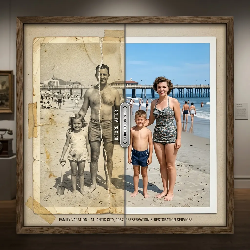 使用 AI 增强技术重建褪色风景照片的色彩