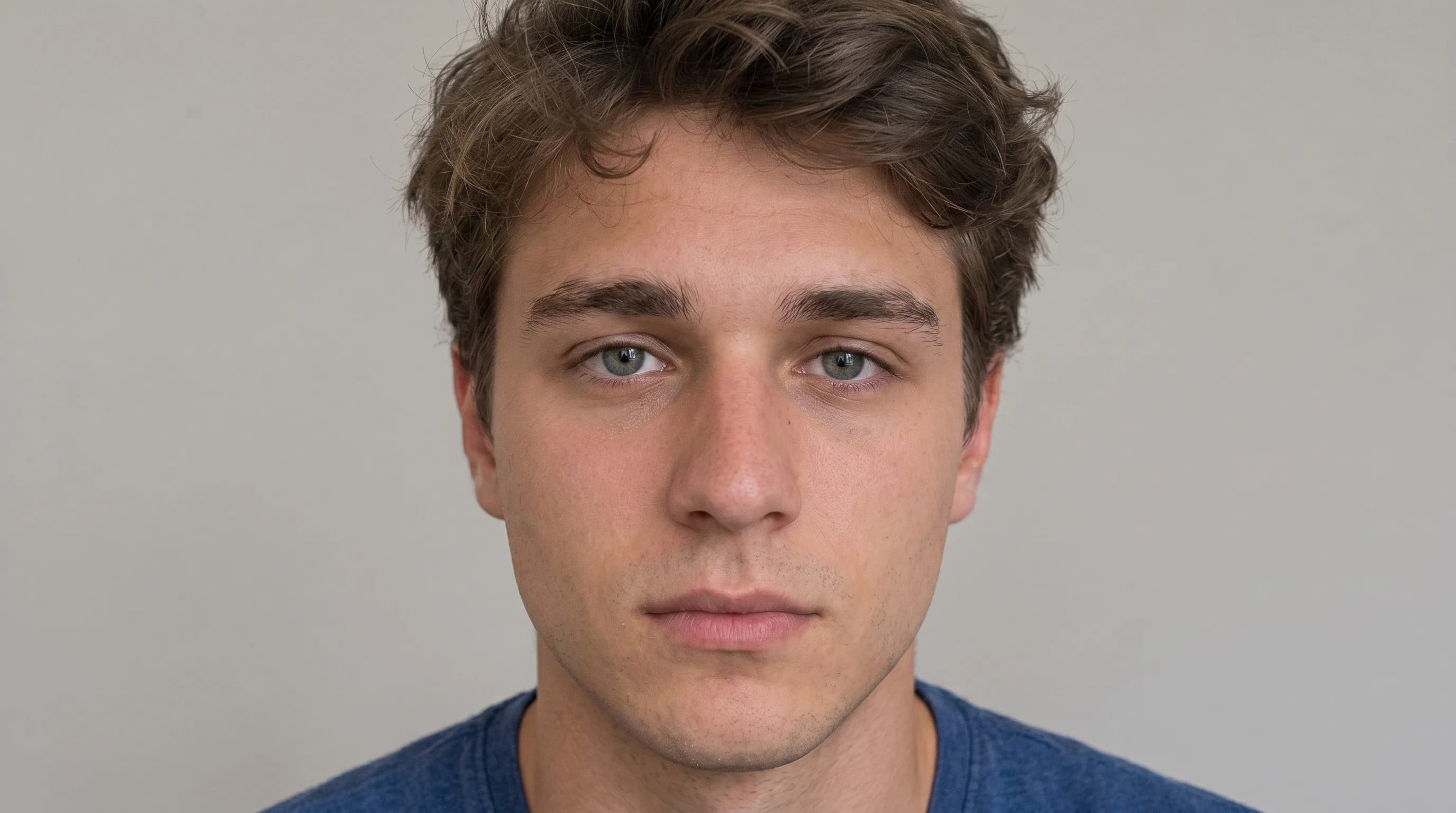 Compressed portrait cleaned of visible pixel blocks